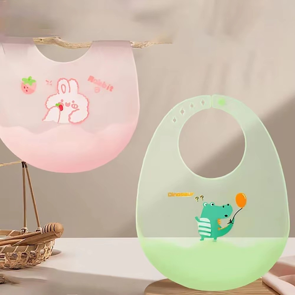 Baby Food Apron - Baberos impermeables de dibujos animados para