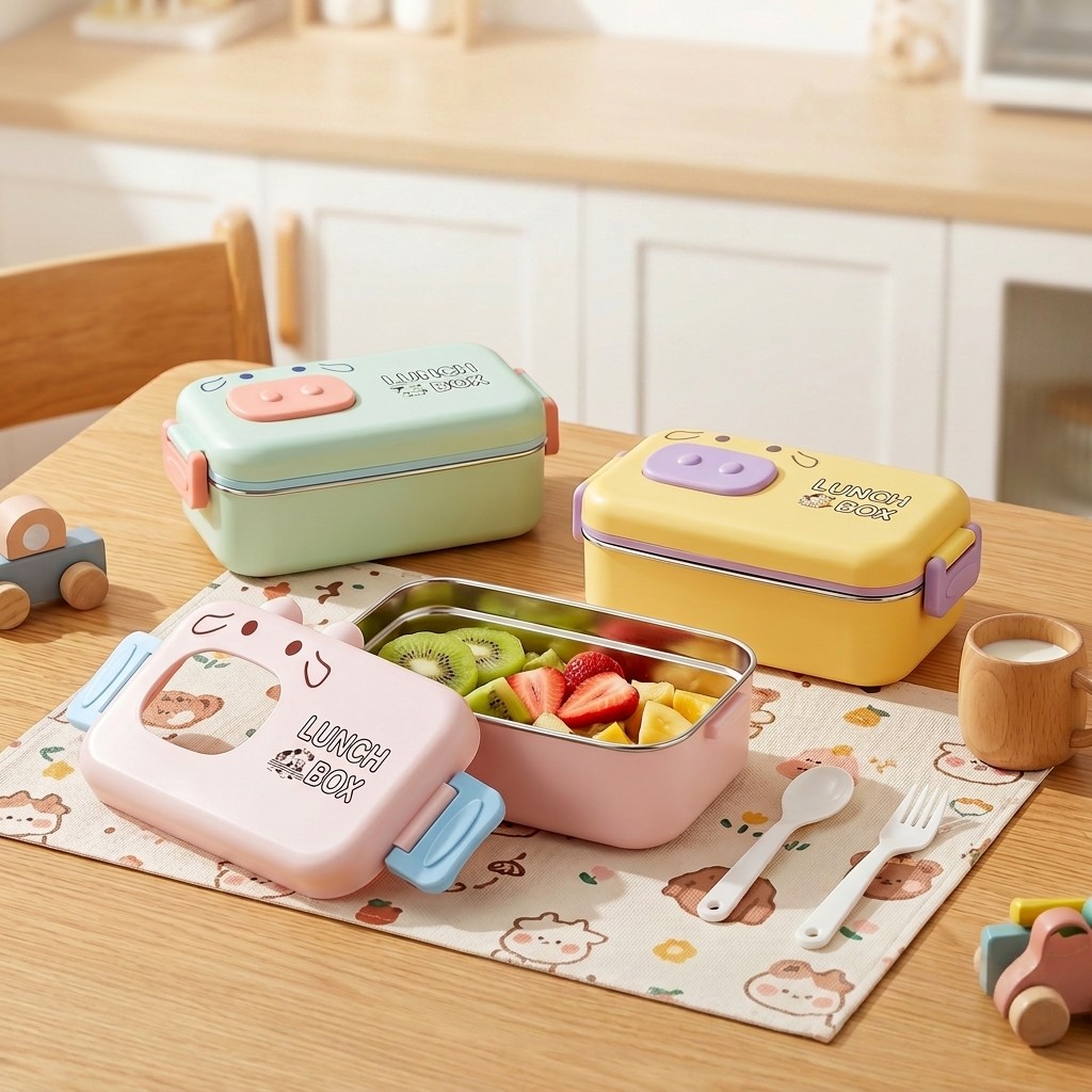 Baby Food Organizer - Lonchera Infantil de Acero Inoxidable 304,