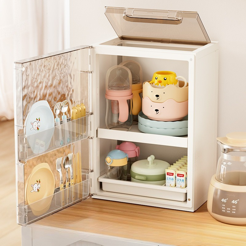 Baby Food Organizer - Estante plegable para vajilla de cocina,
