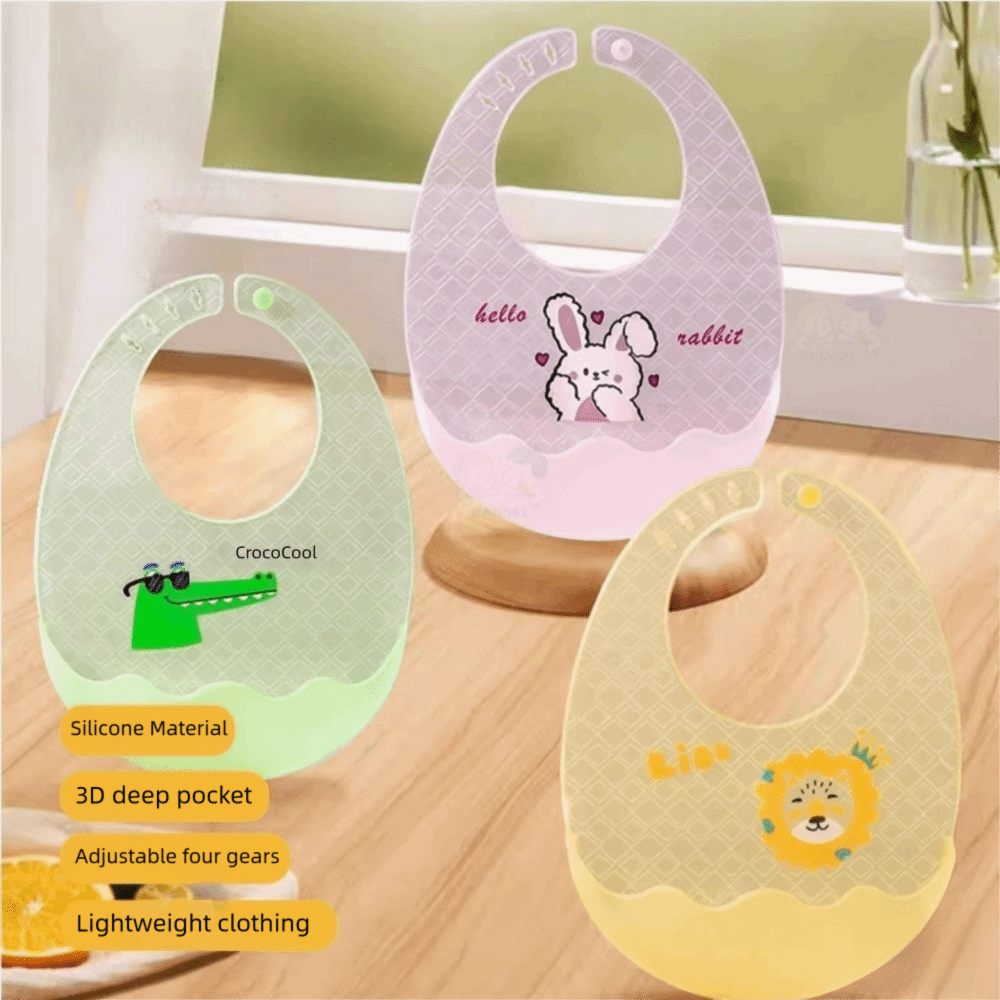 Baby Food Apron - Baberos Impermeables para Bebé, Bonitos Baberos