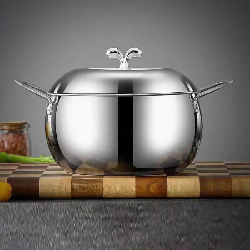 Baby Food Apple - Olla de manzana gruesa de acero