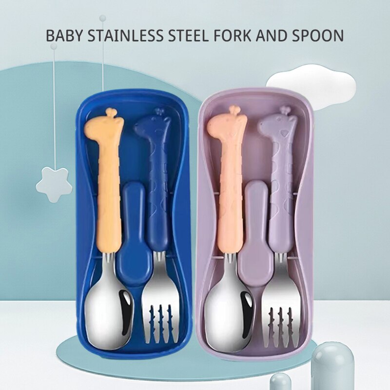 Baby Food Knife Set - Juego de Vajilla Infantil de 2