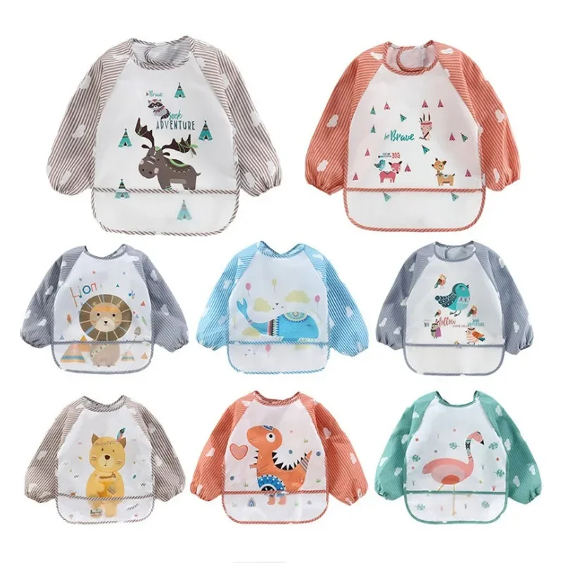 Baby Food Apron - For1-3Year-bufanda de manga larga para bebé,