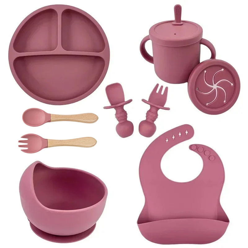 Baby Food Table - Juego de platos de silicona de