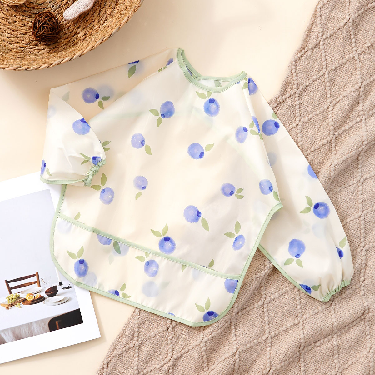 Baby Food Apron - Baberos de manga larga para bebé,