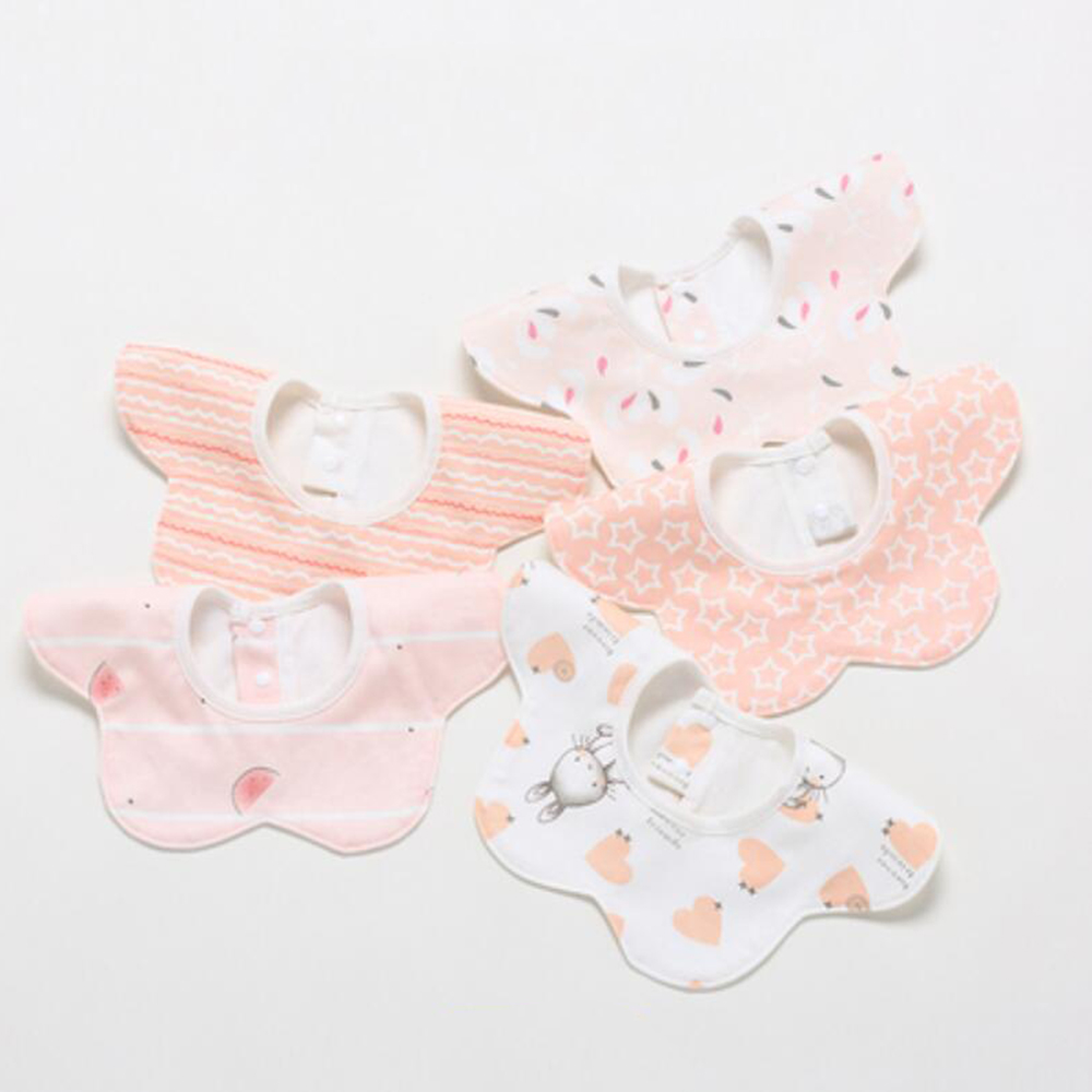 Baby Food Apron - 5 unids/lote Baberos para bebé impermeables