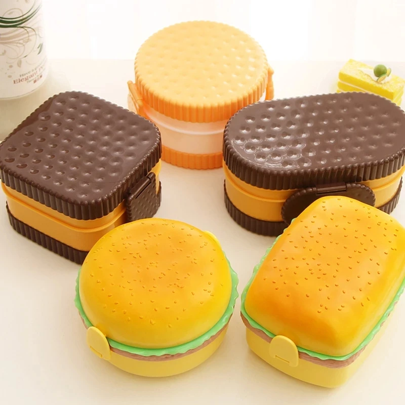 Baby Food Organizer - Fiambrera para hamburguesas de doble nivel,