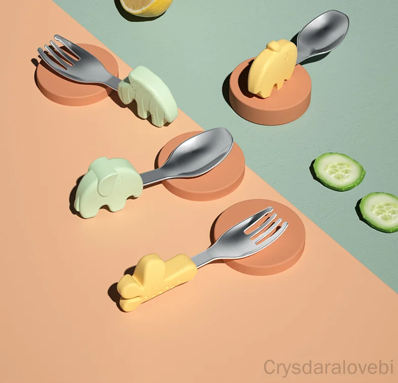 Juego de cuchara y tenedor cor - Baby Food Knife Set reseña y precio