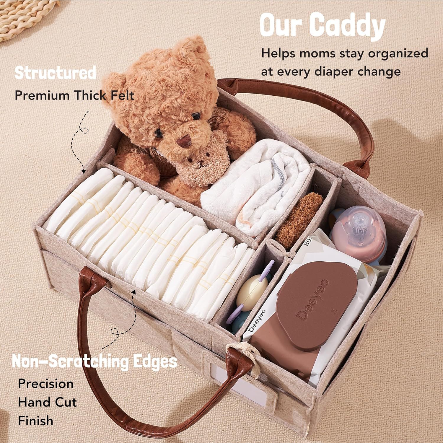 Cesta Organizadora de Fieltro  - Baby Food Organizer reseña y precio