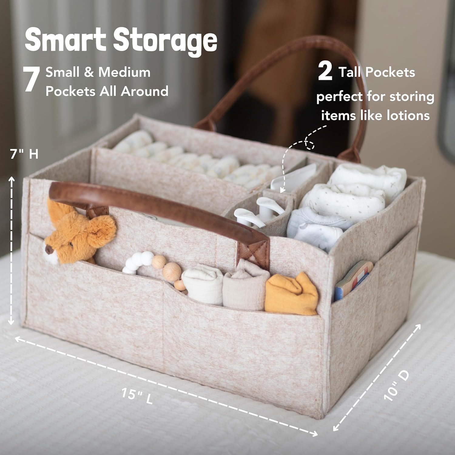 Cesta Organizadora de Fieltro  - Baby Food Organizer reseña y precio
