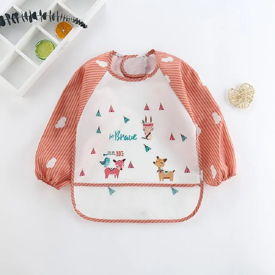 For1-3Year-bufanda de manga la - Baby Food Apron reseña y precio