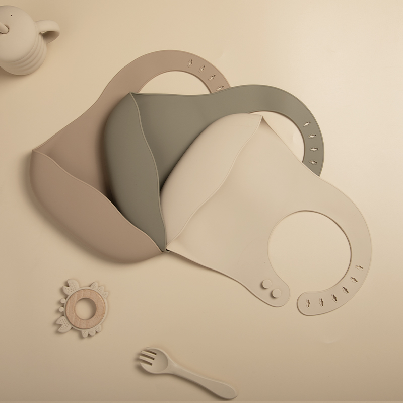 Baberos de silicona sin BPA pa - Baby Food Apron reseña y precio