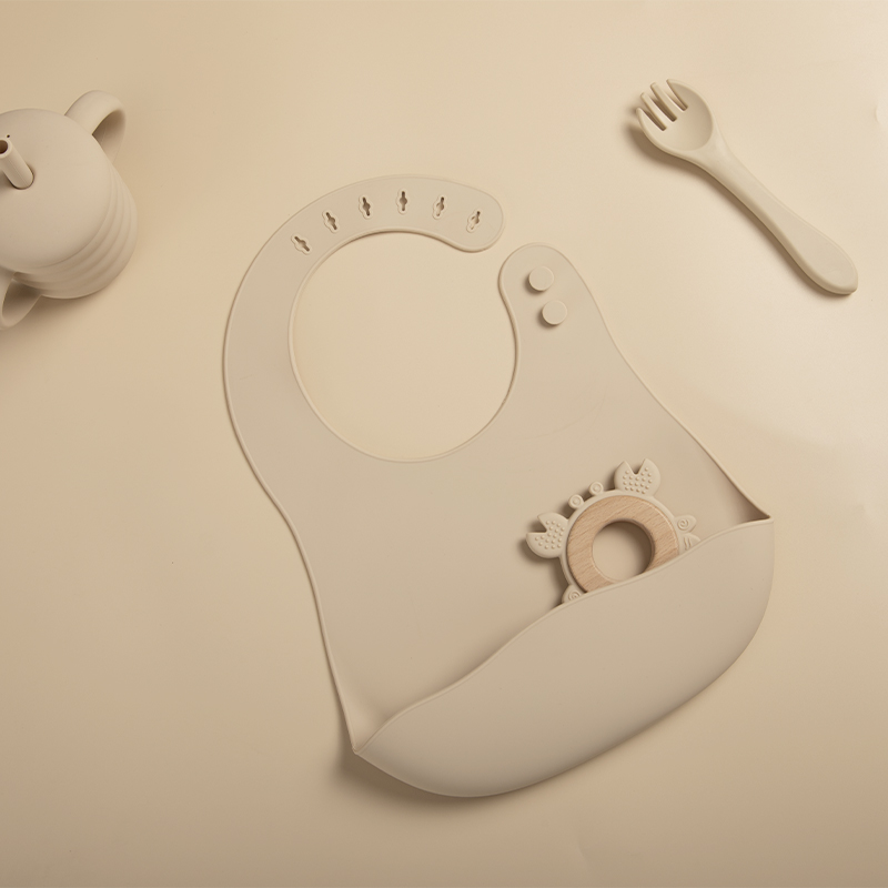 Baberos de silicona sin BPA pa - Baby Food Apron reseña y precio