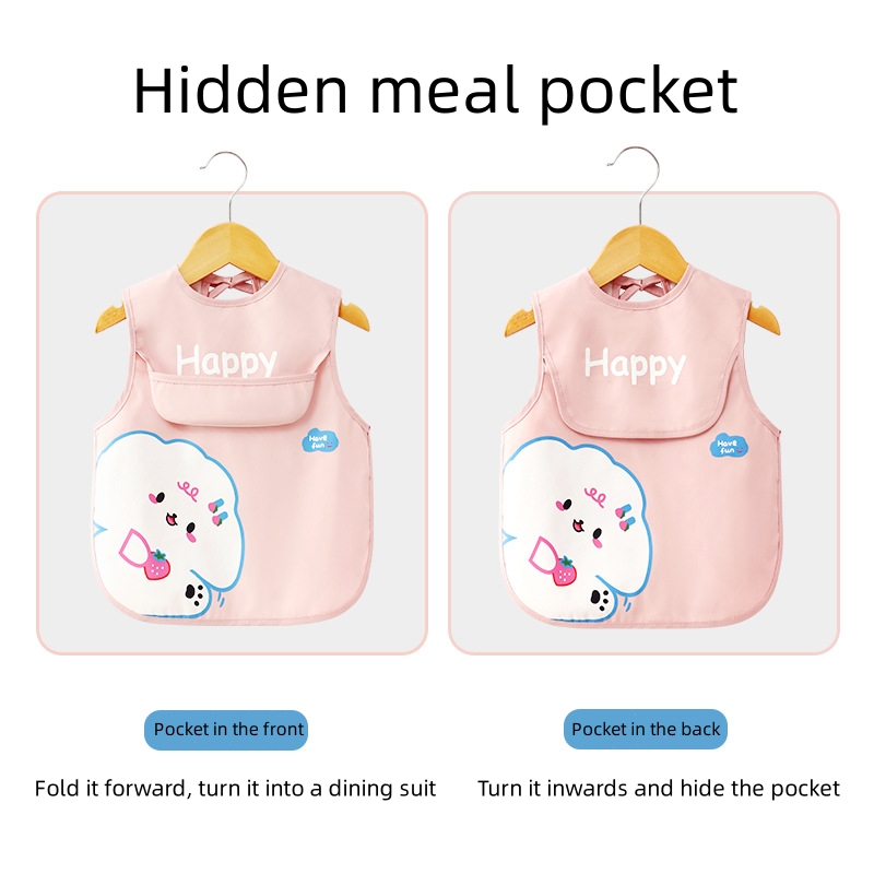 Baberos de animales de dibujos - Baby Food Apron reseña y precio
