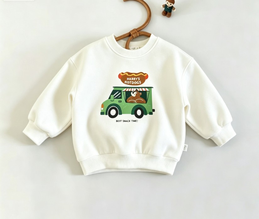 Sudadera de cuello redondo par - Baby Food Apple reseña y precio