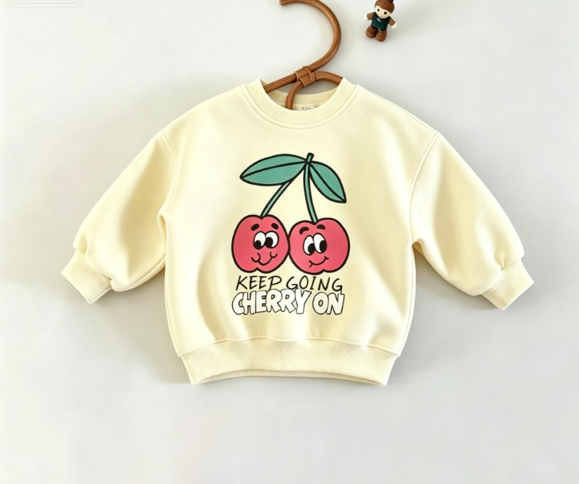 Sudadera de cuello redondo par - Baby Food Apple reseña y precio
