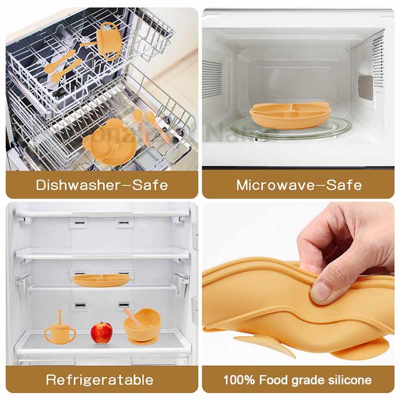 Juego de alimentación de silic - Baby Food Table reseña y precio