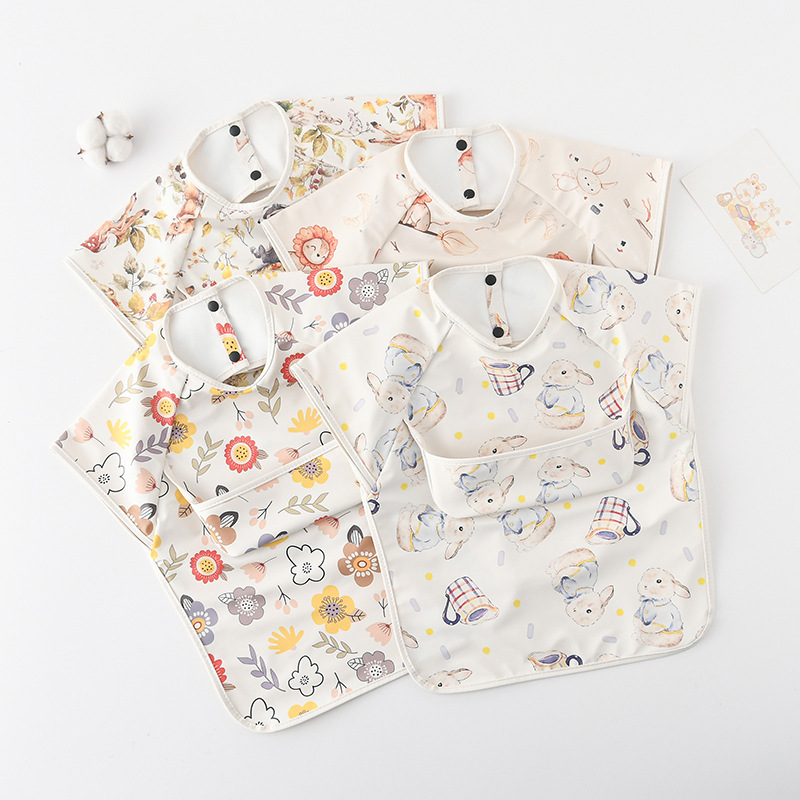 Baberos para bebé recién nacid - Baby Food Apron reseña y precio